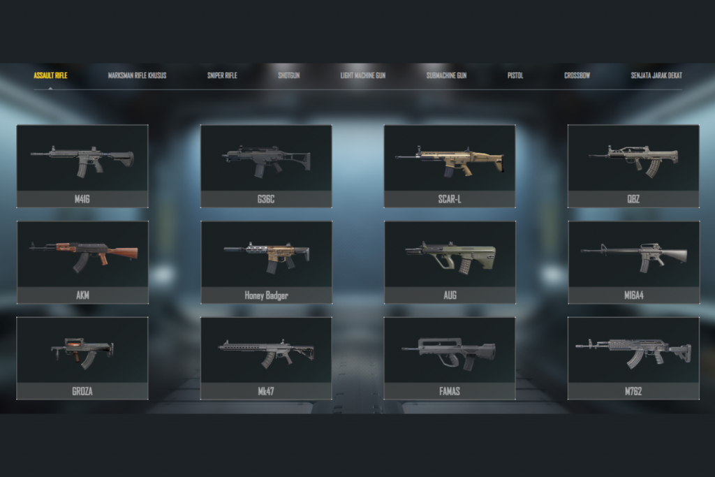 senjata PUBG AR