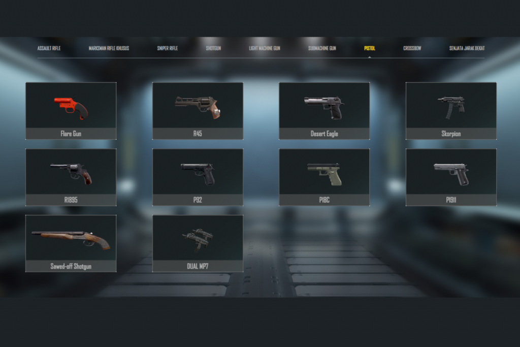senjata PUBG pistol